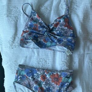 Abercrombie kids floral bikini